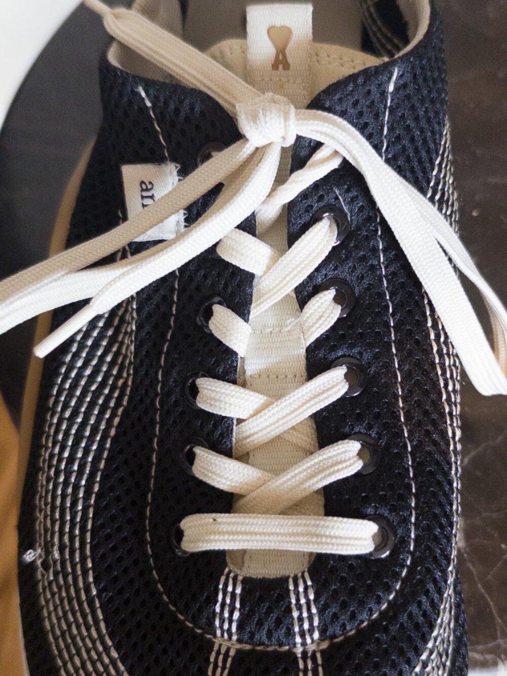 AMI Paris Mirage Mesh Sneakers Black 44 US 11 - Picture 13 of 15